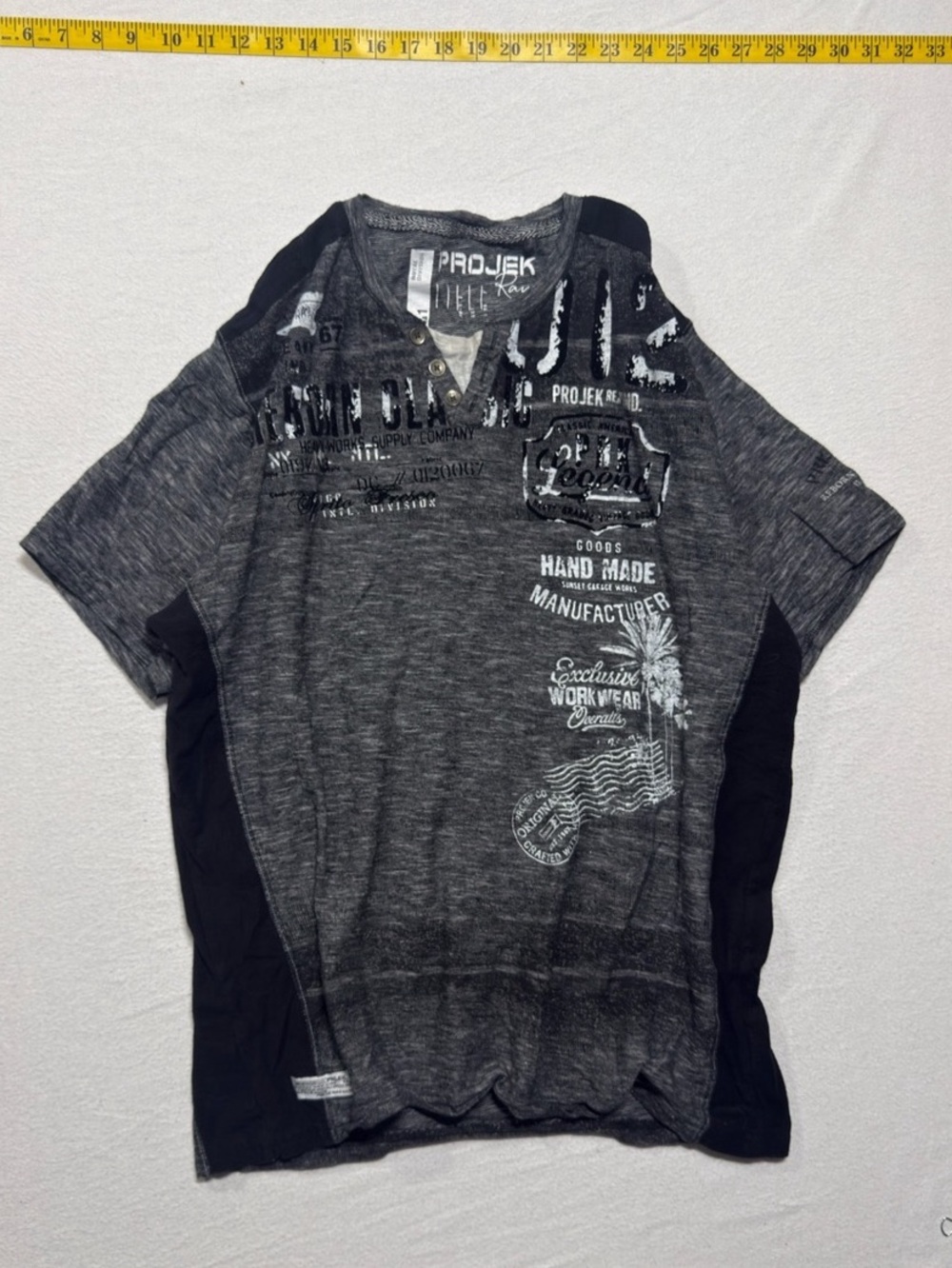 Project X Paris Raw Graphic Short Sleeve Tee XL grunge y2k vintage